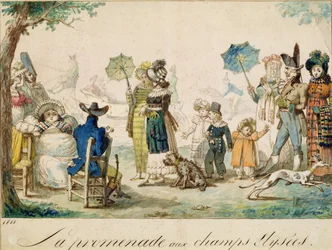 Ein Spaziergang auf den Champs-Élysées, 1811